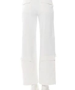 ELEVATED CARGO PANTS IN WHITE -akira shop elevated cargo pants in white white 7 7