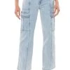 ELIZA DENIM CARGO PANT -akira shop eliza denim cargo pant light blue denim 1 1