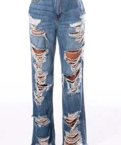 ELLA BELLA HIGH RISE WIDE LEG DISTRESSED JEANS 15 ELLA BELLA HIGH RISE WIDE LEG DISTRESSED JEANS -akira shop ella bella high rise wide leg distressed jeans light blue denim 5 5