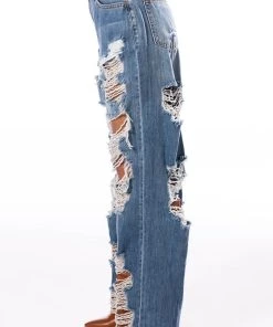 ELLA BELLA HIGH RISE WIDE LEG DISTRESSED JEANS 16 ELLA BELLA HIGH RISE WIDE LEG DISTRESSED JEANS -akira shop ella bella high rise wide leg distressed jeans light blue denim 6 6