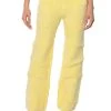ELLORY TEXTURED WIDE LEG PANT -akira shop ellory textured wide leg pant light yellow 1 1