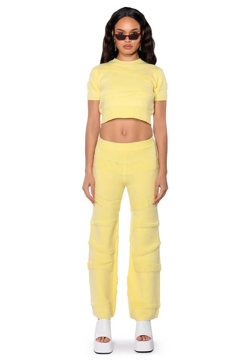 ELLORY TEXTURED WIDE LEG PANT 5 ELLORY TEXTURED WIDE LEG PANT - Image 3