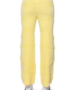 ELLORY TEXTURED WIDE LEG PANT 16 ELLORY TEXTURED WIDE LEG PANT -akira shop ellory textured wide leg pant light yellow 7 7