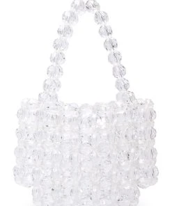 ENCHANTED BEADED BAG IN CLEAR