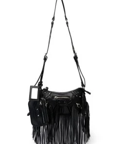 EUPHORIC FRINGE BLACK BAG