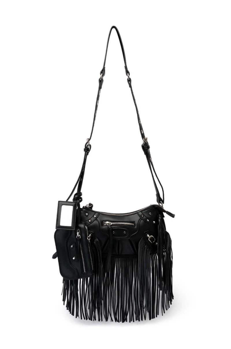 EUPHORIC FRINGE BLACK BAG 3 EUPHORIC FRINGE BLACK BAG