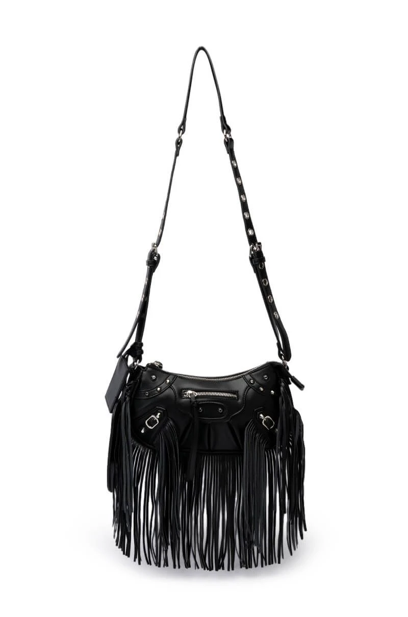 EUPHORIC FRINGE BLACK BAG 4 EUPHORIC FRINGE BLACK BAG - Image 2