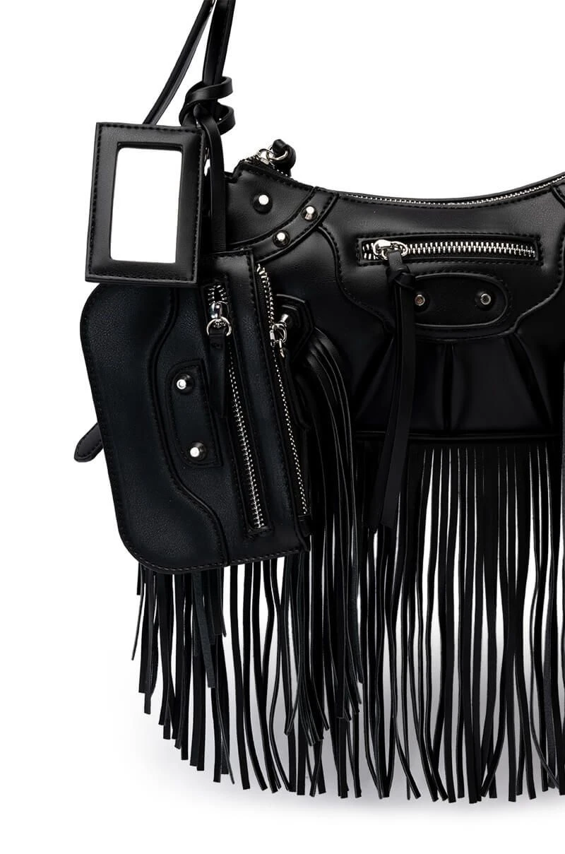 EUPHORIC FRINGE BLACK BAG 5 EUPHORIC FRINGE BLACK BAG - Image 3