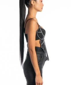 EVER AFTER BUTTERFLY EMBELLISHED BRA -akira shop ever after butterfly embellished bra black 4 4