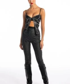 EVER AFTER BUTTERFLY EMBELLISHED BRA -akira shop ever after butterfly embellished bra black 7 7