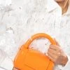 EVERLY PU BOX BAG IN ORANGE