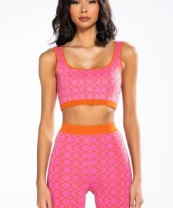 EVERYDAY KNIT BRALETTE -akira shop everyday knit bralette pink multi 4 4