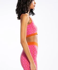 EVERYDAY KNIT BRALETTE -akira shop everyday knit bralette pink multi 5 5