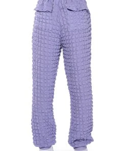 EXISTING LOUDLY TEXTURED JOGGER -akira shop existing loudly textured jogger purple 7 7