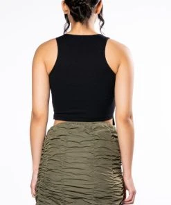 EXPENSIVE TASTE PIN DETAIL TOP -akira shop expensive taste pin detail top black 7 7