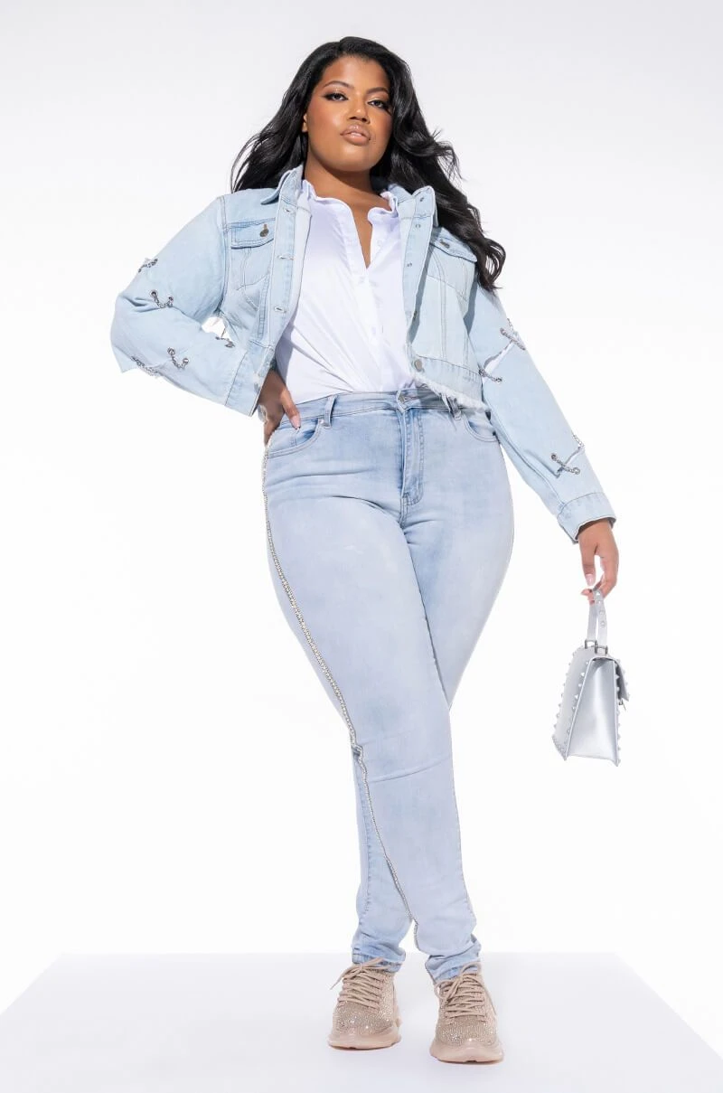 FLEX FIT EXTREME STRETCH HIGH WAIST PEARL SKINNY JEANS 9 FLEX FIT EXTREME STRETCH HIGH WAIST PEARL SKINNY JEANS - Image 7