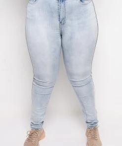 FLEX FIT EXTREME STRETCH HIGH WAIST PEARL SKINNY JEANS 21 FLEX FIT EXTREME STRETCH HIGH WAIST PEARL SKINNY JEANS -akira shop extreme stretch high waist pearl skinny jeans light blue denim 4 4 c1