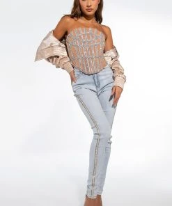 FLEX FIT EXTREME STRETCH HIGH WAIST PEARL SKINNY JEANS 17 FLEX FIT EXTREME STRETCH HIGH WAIST PEARL SKINNY JEANS -akira shop extreme stretch high waist pearl skinny jeans light blue denim 6 6