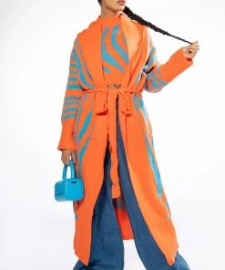 EYE OF THE TIGER SLEEVELESS SWEATER 14 EYE OF THE TIGER SLEEVELESS SWEATER -akira shop eye of the tiger sleeveless sweater orange multi 4 4