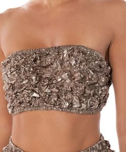 EYES ON ME TEXTURED TOP 13 EYES ON ME TEXTURED TOP -akira shop eyes on me textured top rose gold 6 6