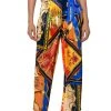 EZRA PRINTED TIE FRONT PALAZZO PANT -akira shop ezra printed tie front palazzo pant multi 1 1