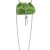 FEELING LUCKY RHINESTONE POUCH PURSE -akira shop feeling lucky rhinestone pouch purse green 2 2