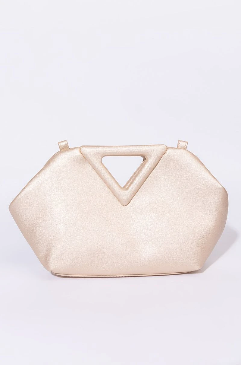 BERMUDA TRIANGLE CHAMPAGNE POUCH BAG 3 BERMUDA TRIANGLE CHAMPAGNE POUCH BAG