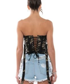 FINESSE BADDIE CORSET 12 FINESSE BADDIE CORSET -akira shop finesse baddie corset green multi 5 5