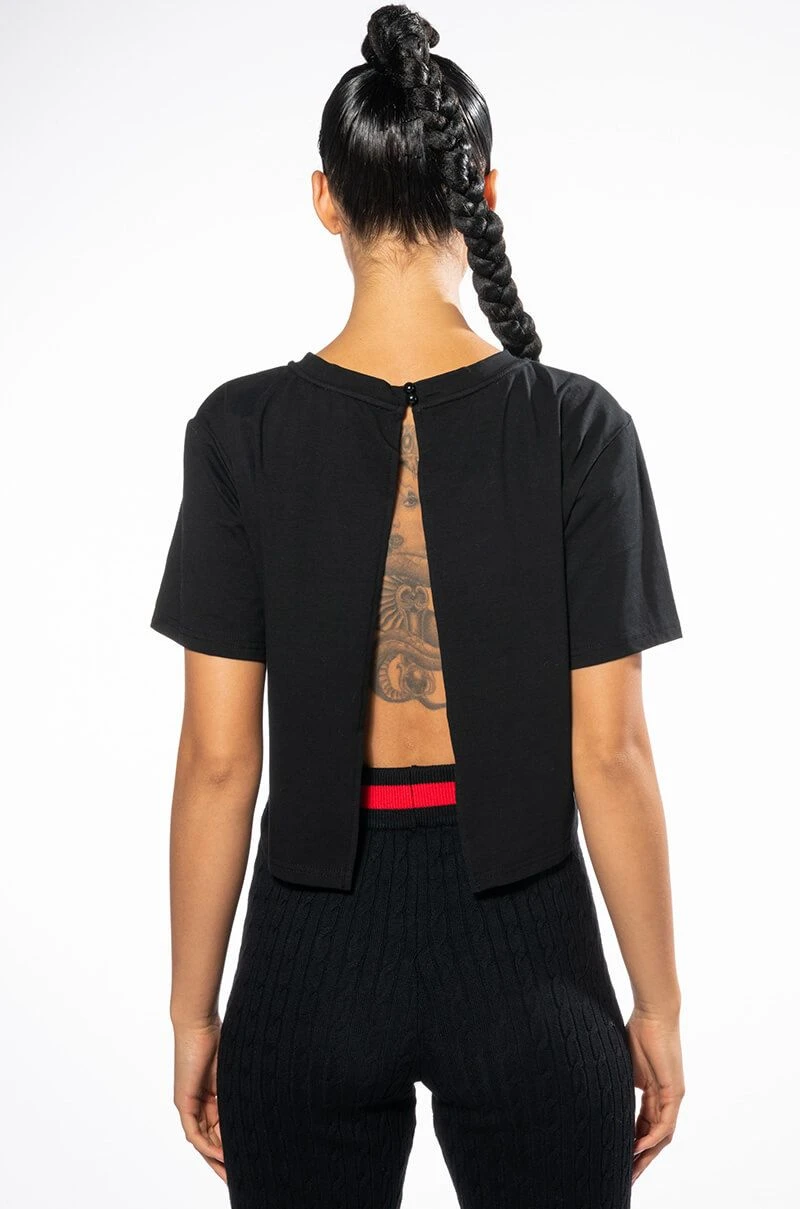 FLAUNT IT OPEN BACK T SHIRT 8 FLAUNT IT OPEN BACK T SHIRT - Image 6