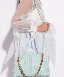 FLUME LIGHT GREEN CLUTCH BAG -akira shop flume light green clutch bag light green 1 1