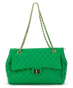 FOUR LEAF CLOVER QUILTED PURSE