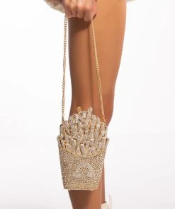 FRENCH FRIED ALL DAY BLINGED CLUTCH 15 FRENCH FRIED ALL DAY BLINGED CLUTCH -akira shop french fried all day blinged clutch gold 2 2