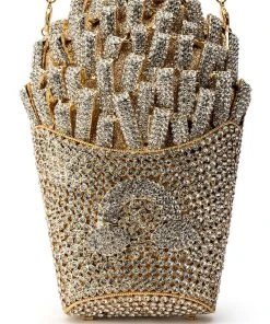 FRENCH FRIED ALL DAY BLINGED CLUTCH 13 FRENCH FRIED ALL DAY BLINGED CLUTCH -akira shop french fried all day blinged clutch gold 7 7