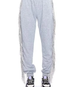 FRINGE ALL THE WAY JOGGER 16 FRINGE ALL THE WAY JOGGER -akira shop fringe all the way jogger heather grey 6 6