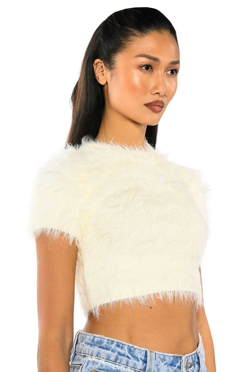 FUZZY MOOD SHORT SLEEVE TOP 4 FUZZY MOOD SHORT SLEEVE TOP - Image 2