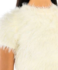 FUZZY MOOD SHORT SLEEVE TOP 13 FUZZY MOOD SHORT SLEEVE TOP -akira shop fuzzy mood short sleeve top ivory 6 6