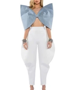 GENIE SCUBA PANTS IN WHITE -akira shop genie scuba pants white 5 5