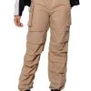 GET DOWN RUCHED PARACHUTE PANT -akira shop get down ruched parachute pant taupe 1 1