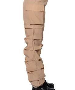 GET DOWN RUCHED PARACHUTE PANT -akira shop get down ruched parachute pant taupe 6 6