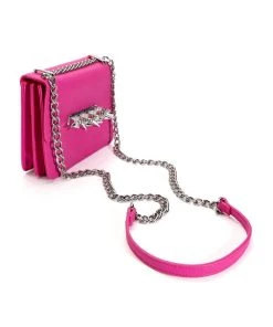 GET LIT PINK KNUCKLE CROSSBODY PURSE -akira shop get lit pink knuckle crossbody purse pink 4 4 c1