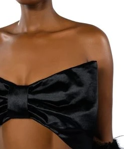 GIFT FOR YOU TUBE TOP AND GLOVES SET -akira shop gift for you tube top and gloves set black 11 11