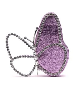 GLASS ANIMALS RHINESTONE HANDLE BAG -akira shop glass animals rhinestone handle bag pink 4 4