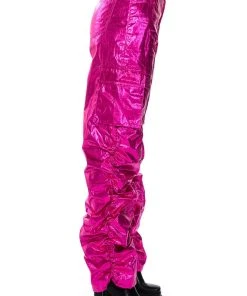 GLIMPSE OF MAGIC RELAXED METALLIC PANT -akira shop glimpse of magic relaxed metallic pant fuchsia 6 6