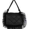 GOING PLACES TULLE DETAIL NYLON PURSE
