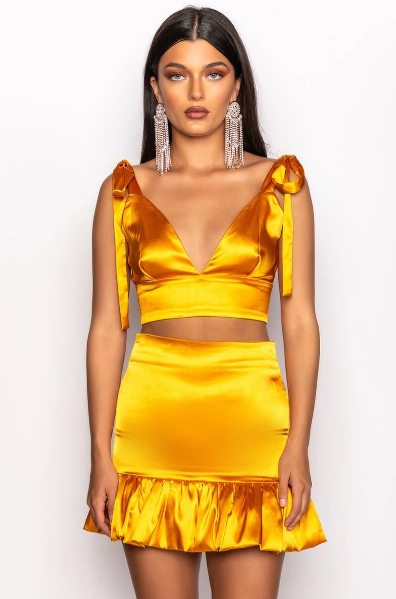 GOLDEN HOUR TIE SLEEVE CROP TOP 6 GOLDEN HOUR TIE SLEEVE CROP TOP - Image 4