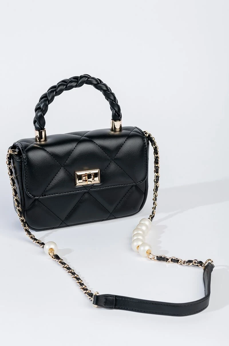 GOOD AS HELL PEARL BLACK QUILTED BAG 5 GOOD AS HELL PEARL BLACK QUILTED BAG - Image 3