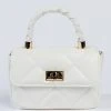 GOOD AS HELL PEARL WHITE QUILTED BAG -akira shop good as hell pearl white quilted bag white 2 2