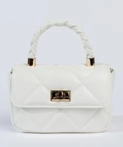 GOOD AS HELL PEARL WHITE QUILTED BAG