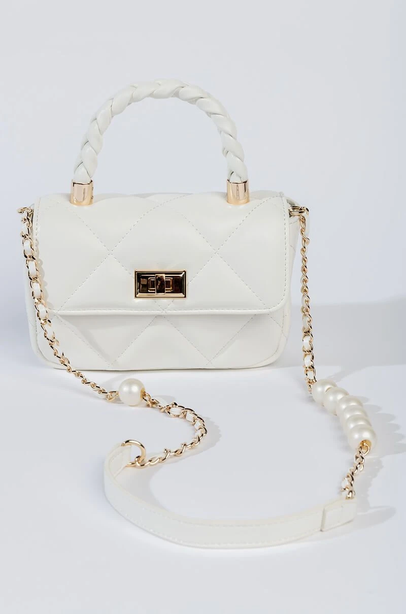 GOOD AS HELL PEARL WHITE QUILTED BAG 4 GOOD AS HELL PEARL WHITE QUILTED BAG - Image 2