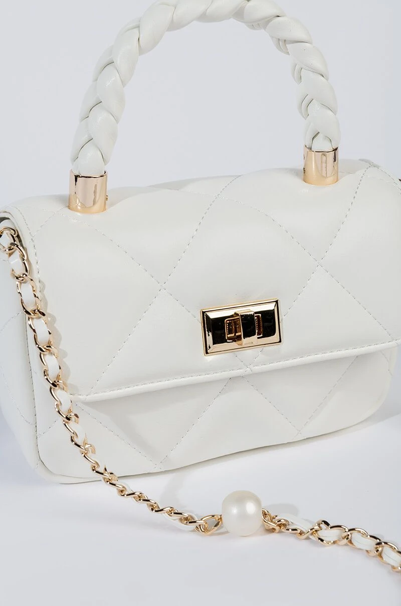 GOOD AS HELL PEARL WHITE QUILTED BAG 5 GOOD AS HELL PEARL WHITE QUILTED BAG - Image 3